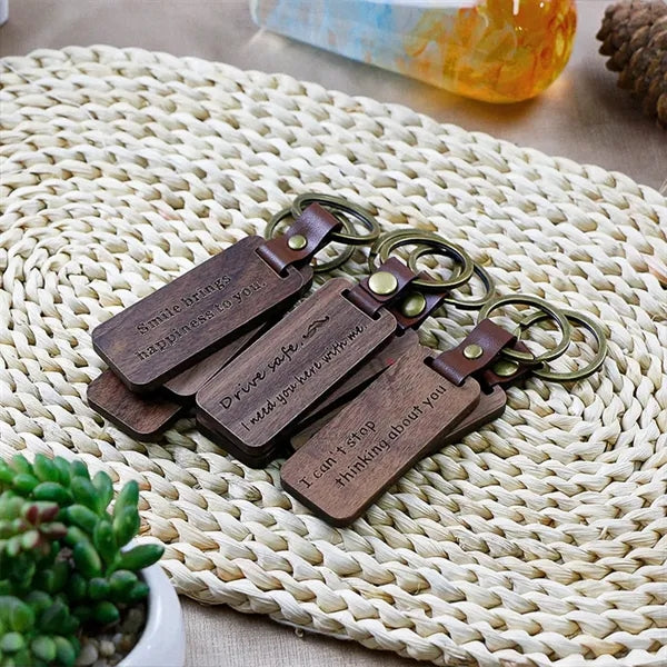 Solid Wood Keychain