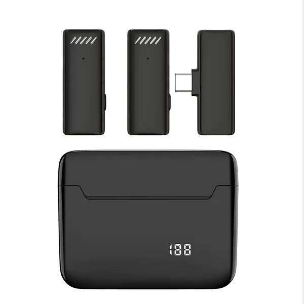 Wireless Lapel Microphone with Charging Case