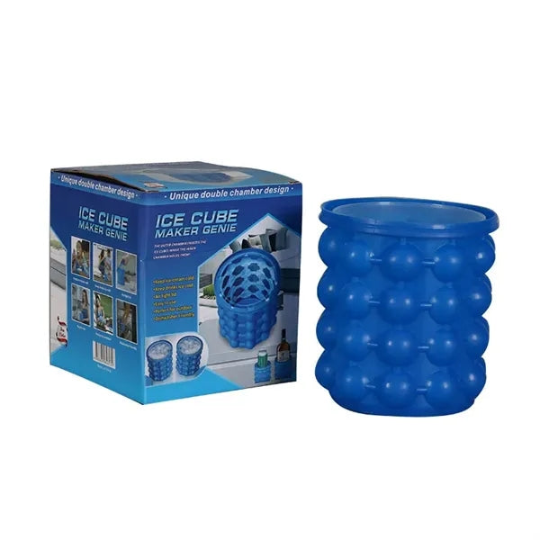 Silicone Ice Cube Maker Genie with Lid
