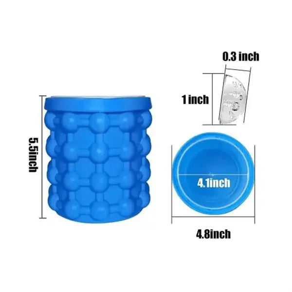 Silicone Ice Cube Maker Genie with Lid