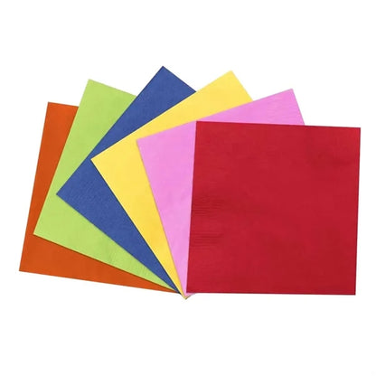 2 ply Full Bleed Custom  Color Napkins