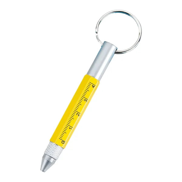 6 In 1 Metal Tool Pen With Key Ring