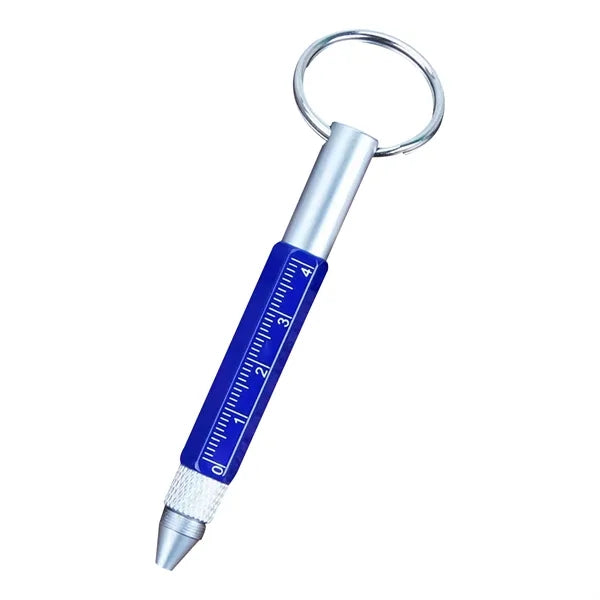 6 In 1 Metal Tool Pen With Key Ring
