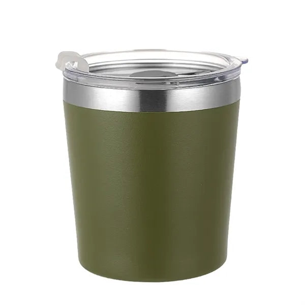 8Oz Tumbler Stainless Steel Drinking Cup W/ Lid