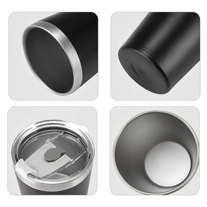 8Oz Tumbler Stainless Steel Drinking Cup W/ Lid
