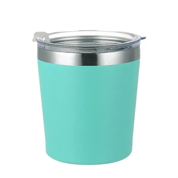 8Oz Tumbler Stainless Steel Drinking Cup W/ Lid