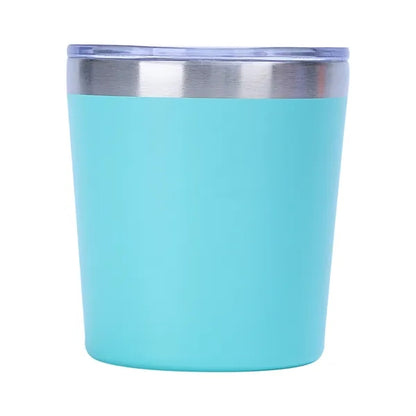 8Oz Tumbler Stainless Steel Drinking Cup W/ Lid