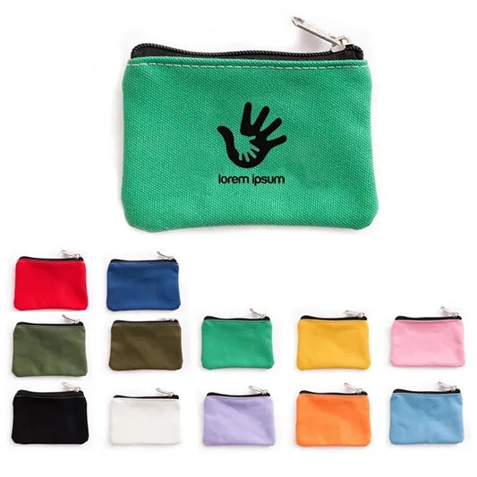 Canvas Zipper Bags Makeup Organizer Storage Pouch Coin Purse
