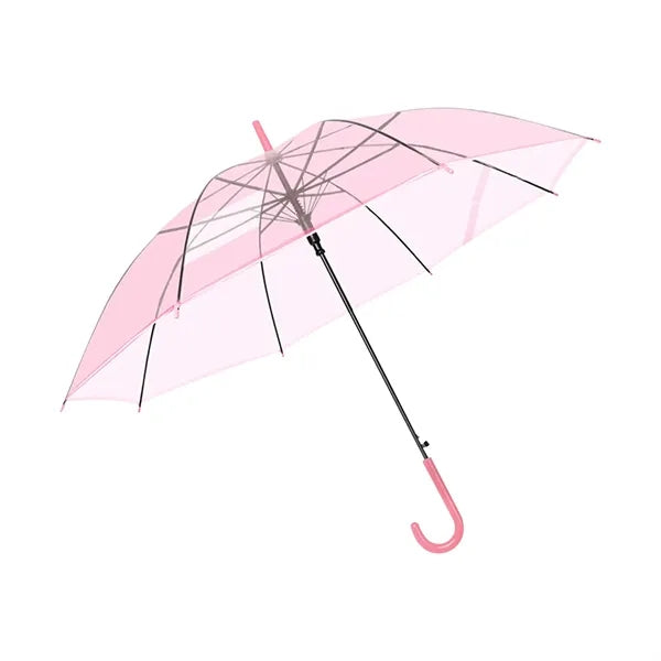 Clear Auto Open Stick Umbrella