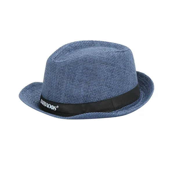 Classic Straw Fedora Hat