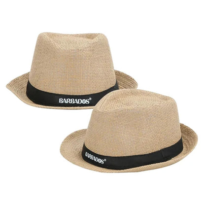 Classic Straw Fedora Hat