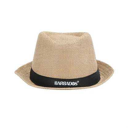 Classic Straw Fedora Hat
