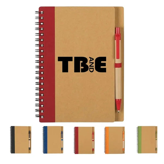Eco Inspired Spiral Notebook & Pen