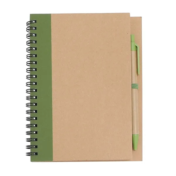 Eco Inspired Spiral Notebook & Pen