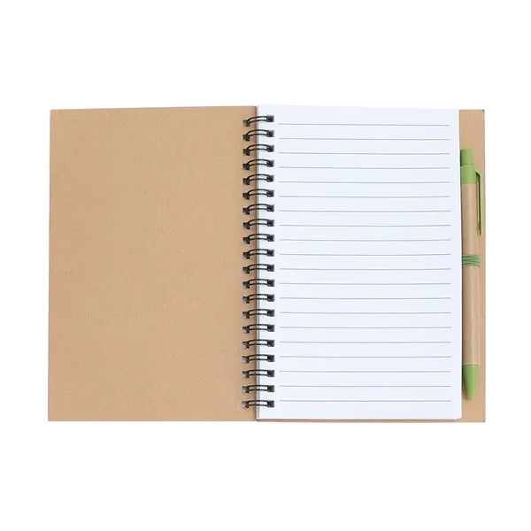 Eco Inspired Spiral Notebook & Pen