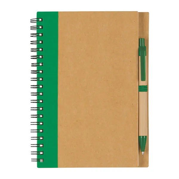 Eco Inspired Spiral Notebook & Pen