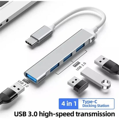 4-Port Aluminum USB Port Expander