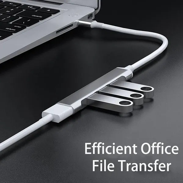 4-Port Aluminum USB Port Expander
