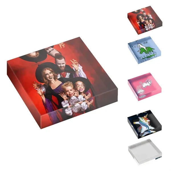 Customized Acrylic Award Block Photo Frame Gift