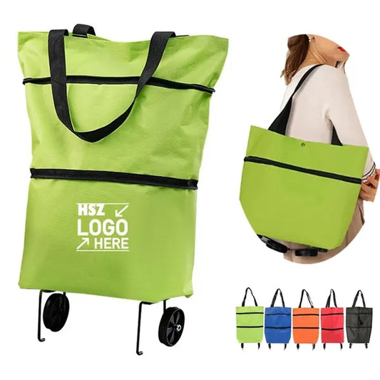Foldable Supermarke Shopping Trolley Tote Bag