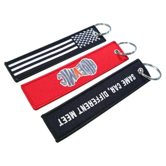 Embroidered Keychain Tag