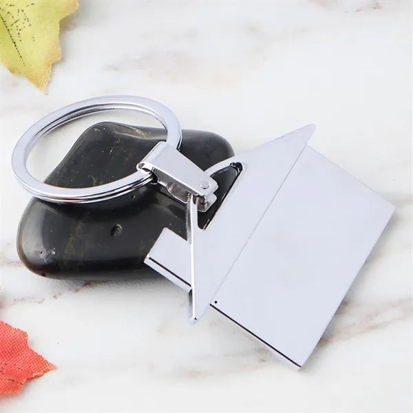House Shaped Metal Keyring