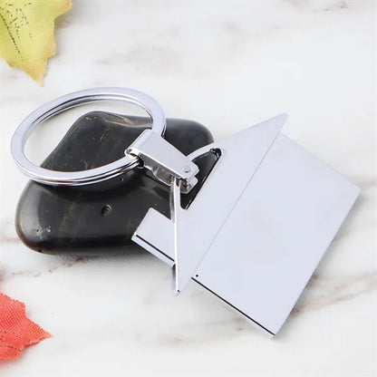 House Shaped Metal Keyring