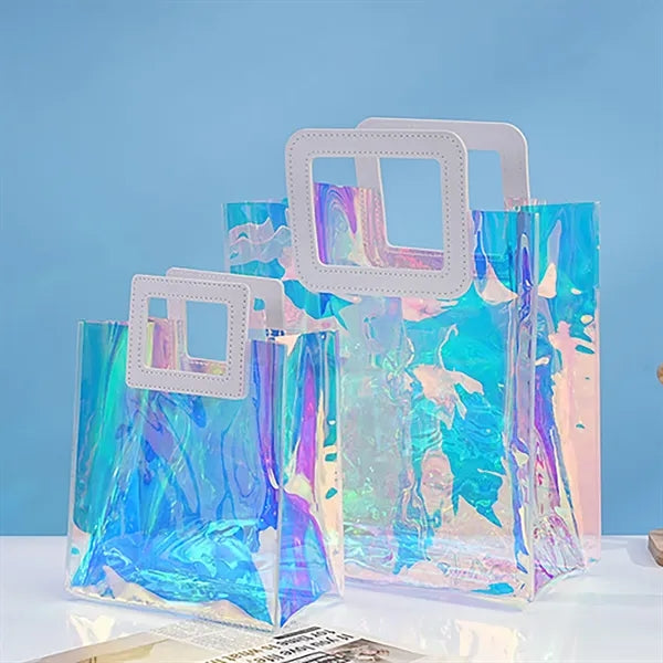 Laser Iridescent Clear Gift Bag