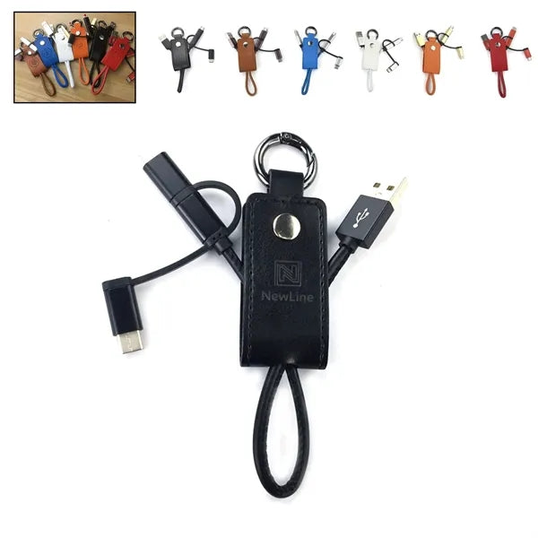Keychain 3 In 1 Charger Cable