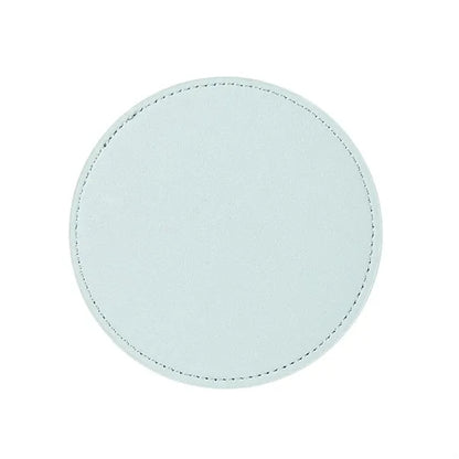 Leather 4 Round Coaster Set