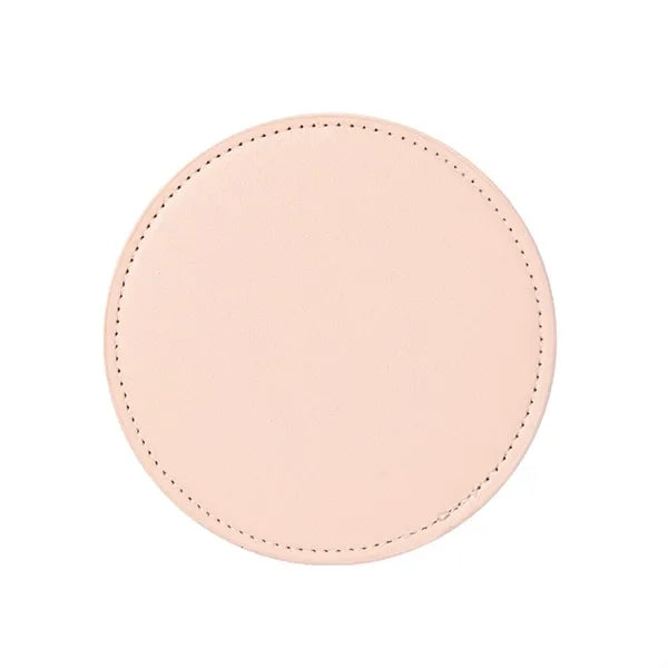 Leather 4 Round Coaster Set