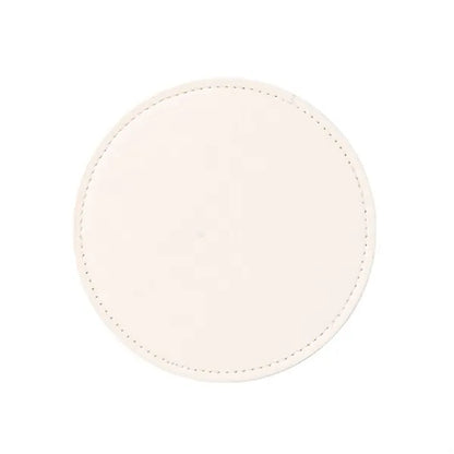 Leather 4 Round Coaster Set
