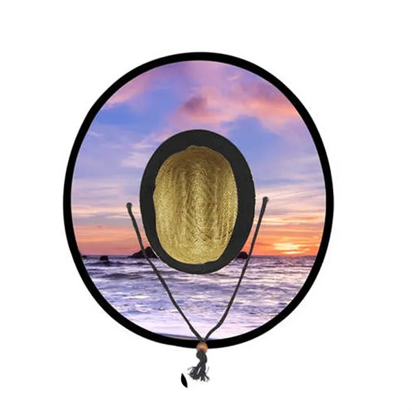 Lifeguard Straw Hat with Color Underbrim & Patch