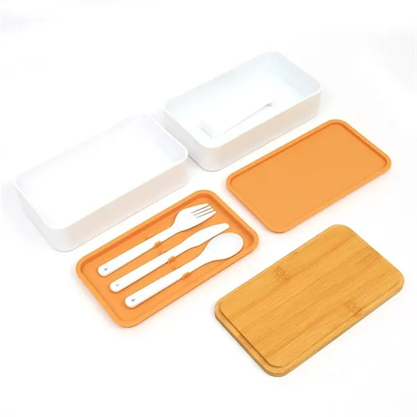 Lunch Container with Bamboo Lid Bento Box