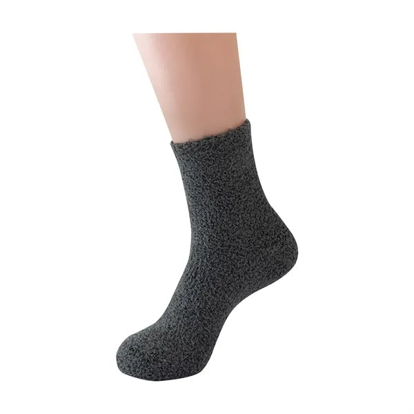 Men Microfiber Fuzzy Slipper Socks