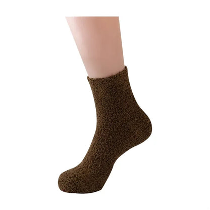 Men Microfiber Fuzzy Slipper Socks