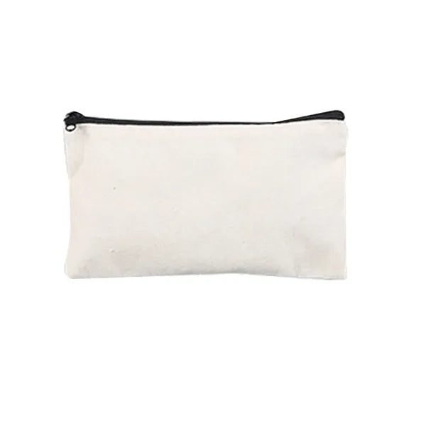 Multipurpose Zippered Canvas Pencil Pouch