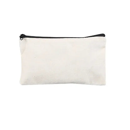 Multipurpose Zippered Canvas Pencil Pouch