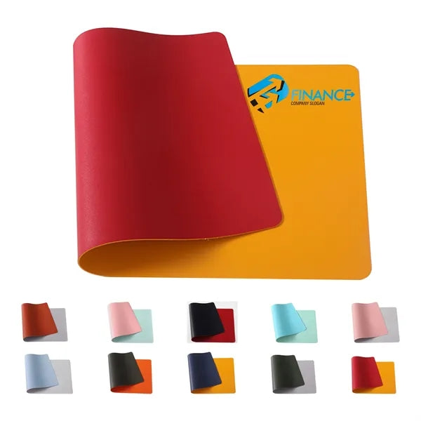 Office Large Leather Computer Desk Pad With Strap