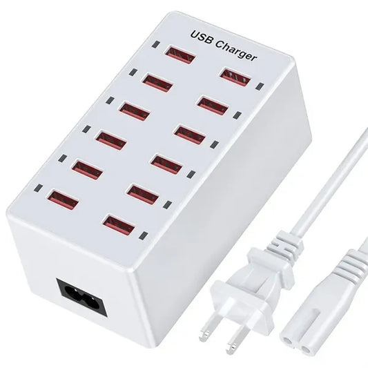 12-Port USB Charger Station