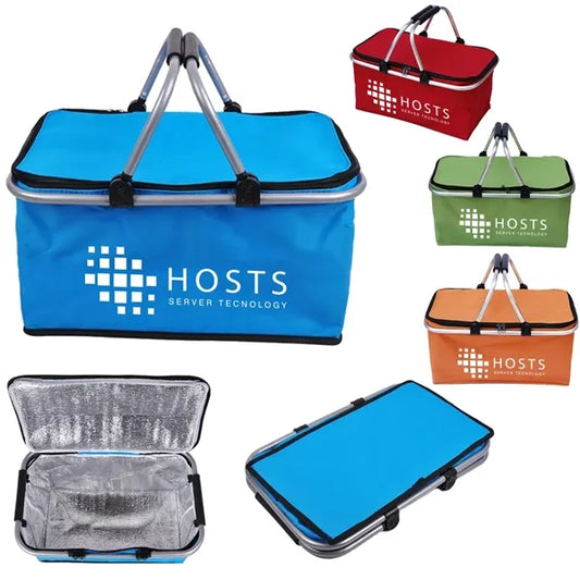 Outdoor Beach Cooler Basket Bag