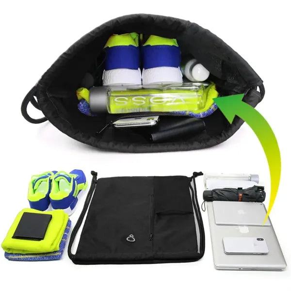 Multifunctional Drawstring Backpack Sports Gym Bag