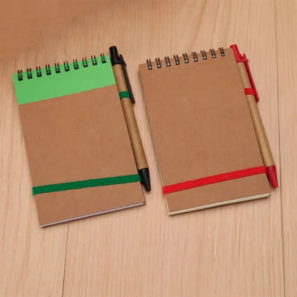 Pocket Kraft Spiral Notebook Kit