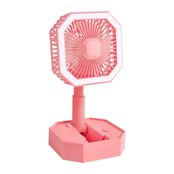 Mini USB Fan with Fill Light & Touch Control
