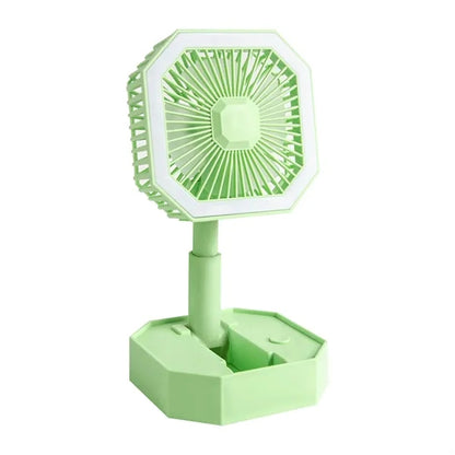 Mini USB Fan with Fill Light & Touch Control