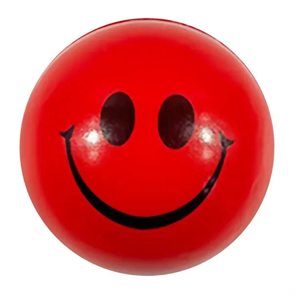 Eco Friendly 4cm Yellow PU Smiley Stress Balls