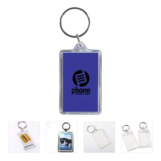 Rectangle Acrylic Photo Insert Keytag