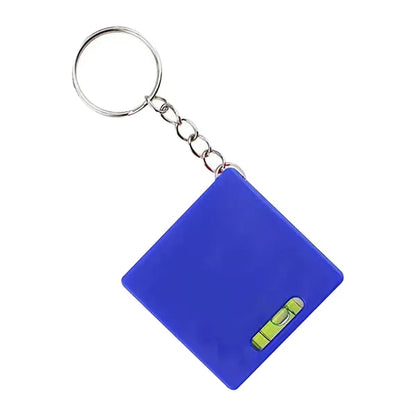 Square Level Tape Measure Keychain
