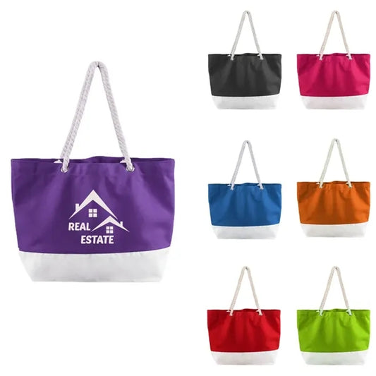 Utility Canvas Tote Bag/Rope Handles