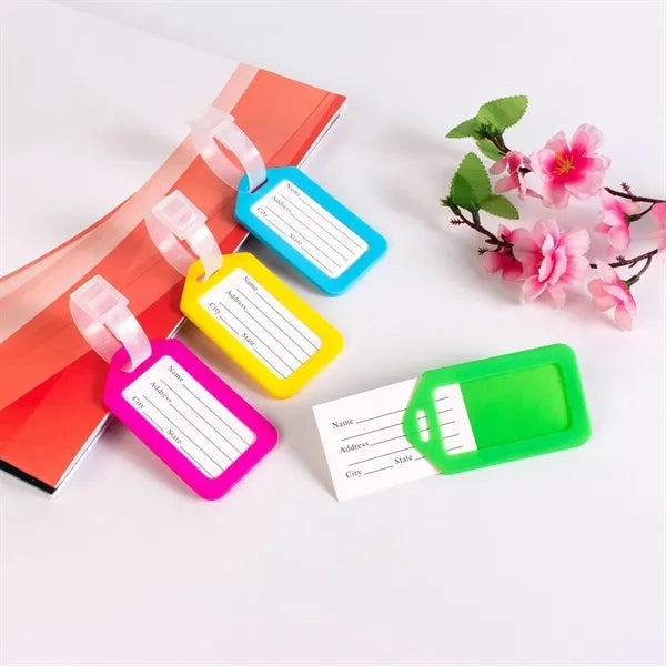 Vibrant Plastic Luggage Tag